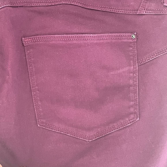 Maroon marks & Spenser skinny plus size pants size 14 - Picture 7 of 8